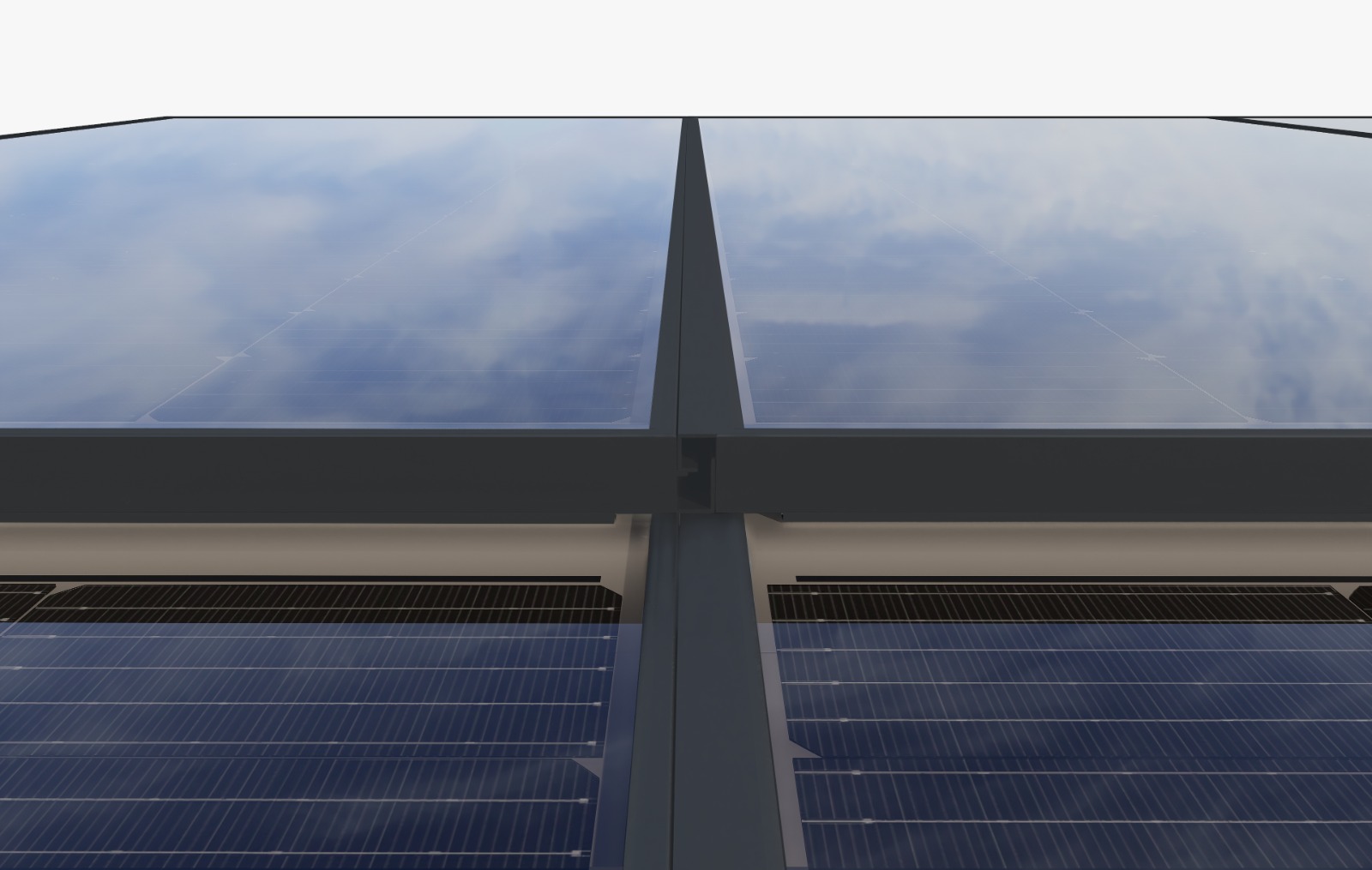 Solar Carport Vela dubbel 8.025 KW 6360-5735-2250