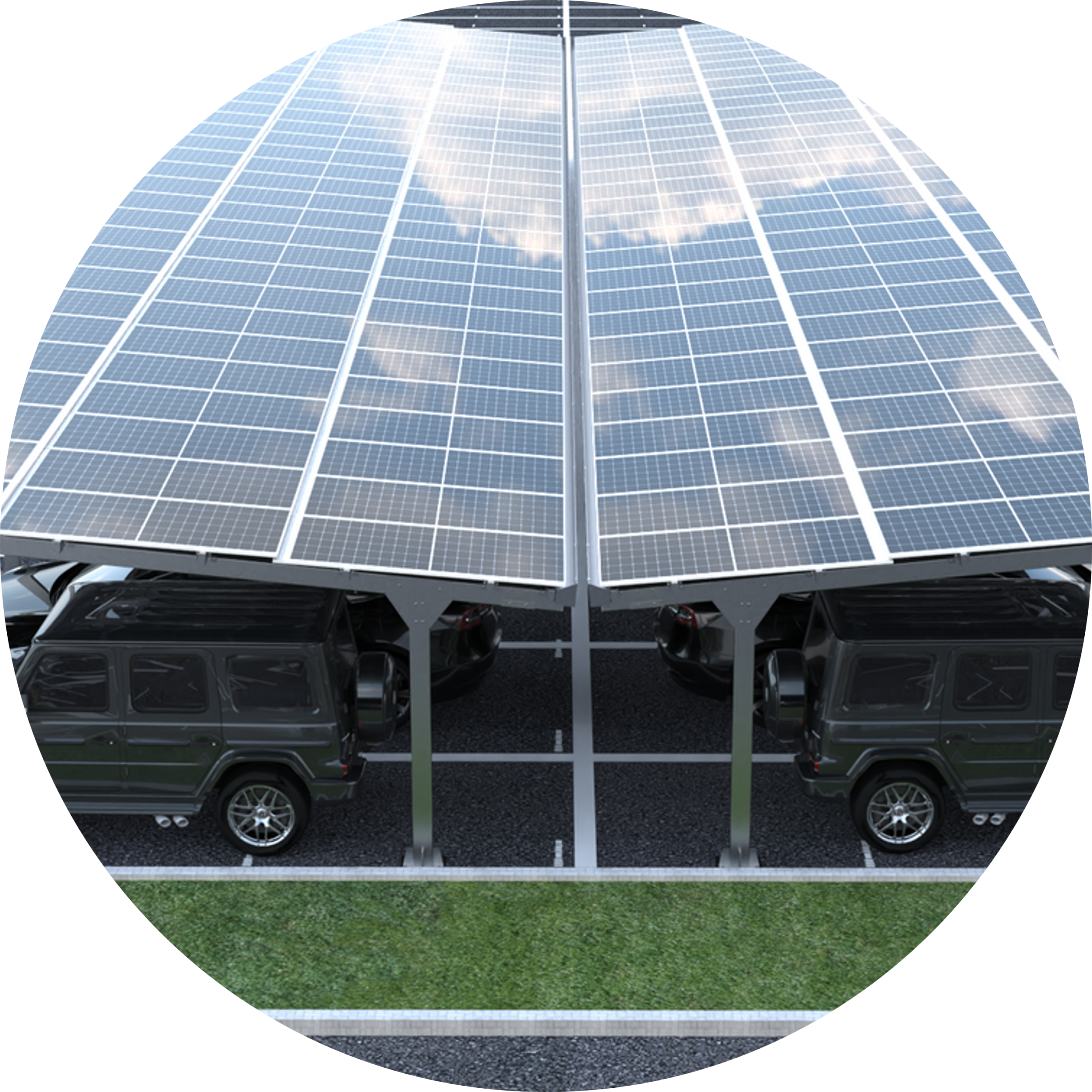 Solar Carport Strix 8 auto,s 29.16 KW 6360-20349-3000